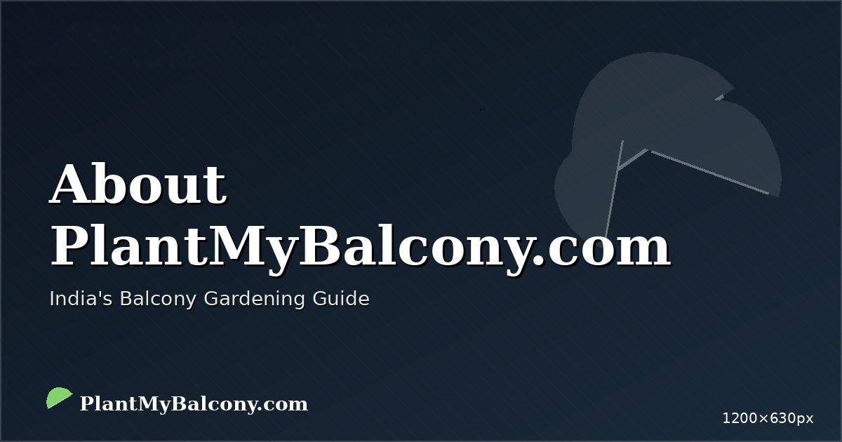 About PlantMyBalcony.com