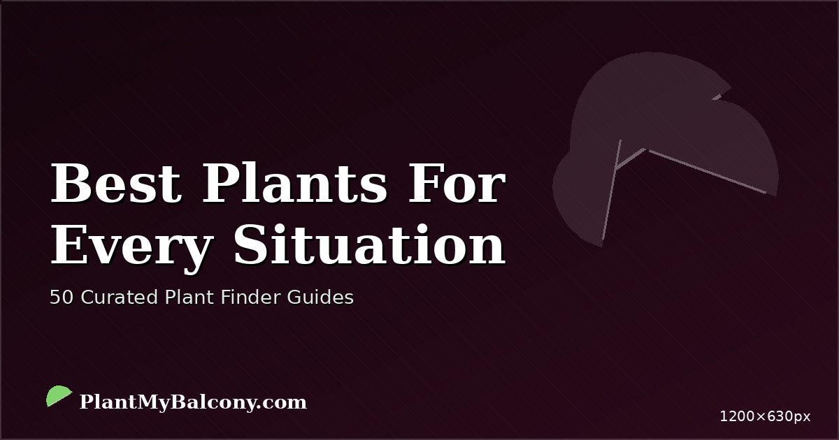 Best Plants For Every Situation